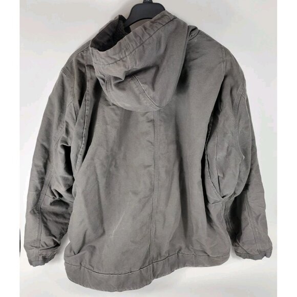 Carhartt Fleece Lined Relaxed Fit Coat Jacket Mens Size 3XL Gray Black 0J3826-M - Picture 10 of 11